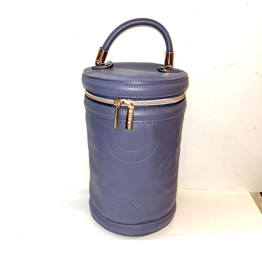 Monat Cylindrical Travel Cosmetic Bag in Light Purple New, Never Used.